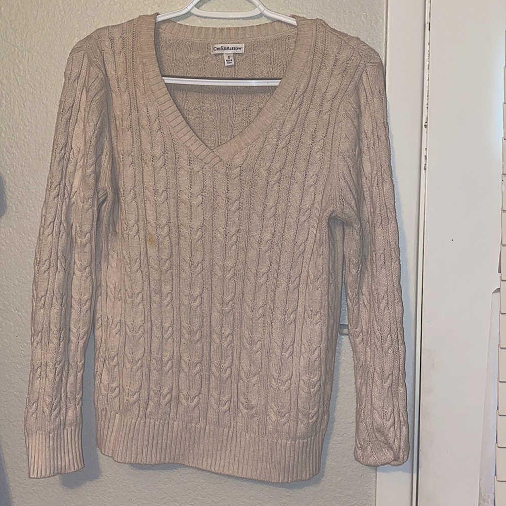 Cream knit sweater